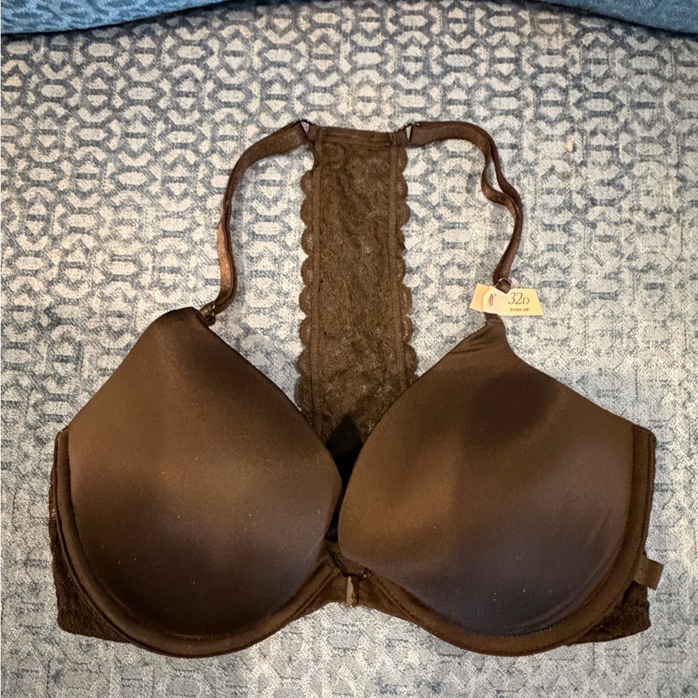 Victoria's Secret Black racer back Bra sports bra sz 32D